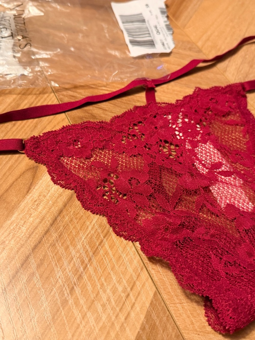 Victoria's Secret Red Lace Bralette